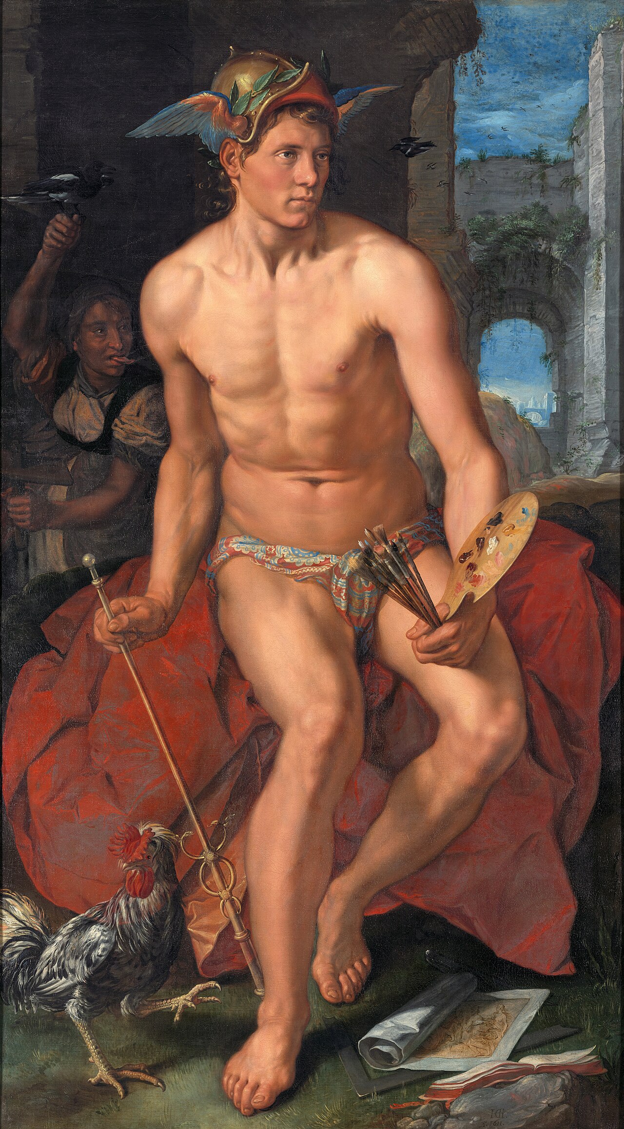 Goltzius's painting of Mercury, the messenger