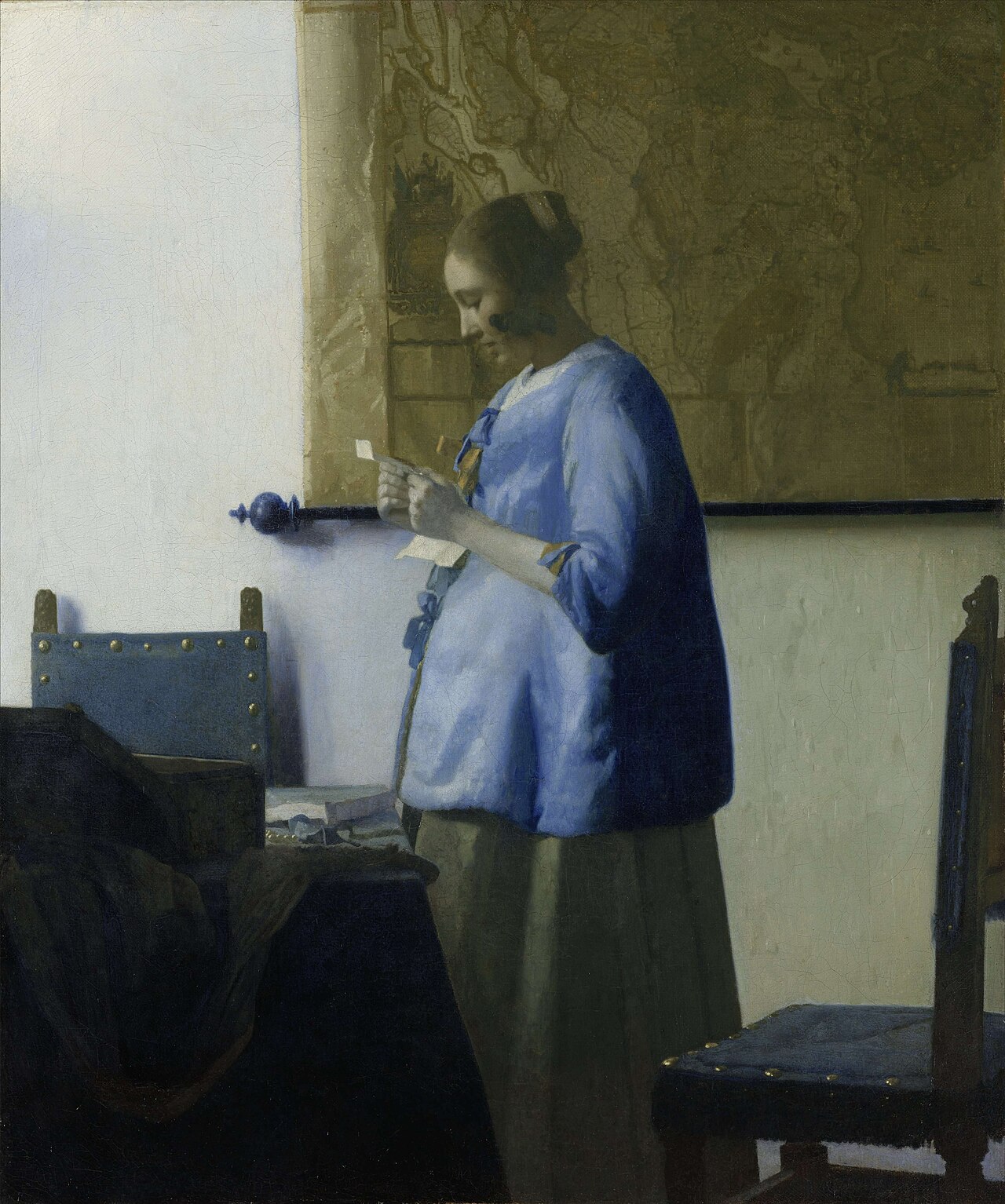 Vermeer's Woman Reading a Letter