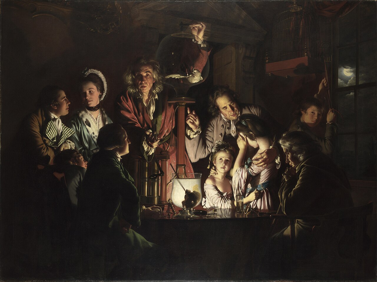 Joseph Wright's An Experiment on a Bird in the Air Pump