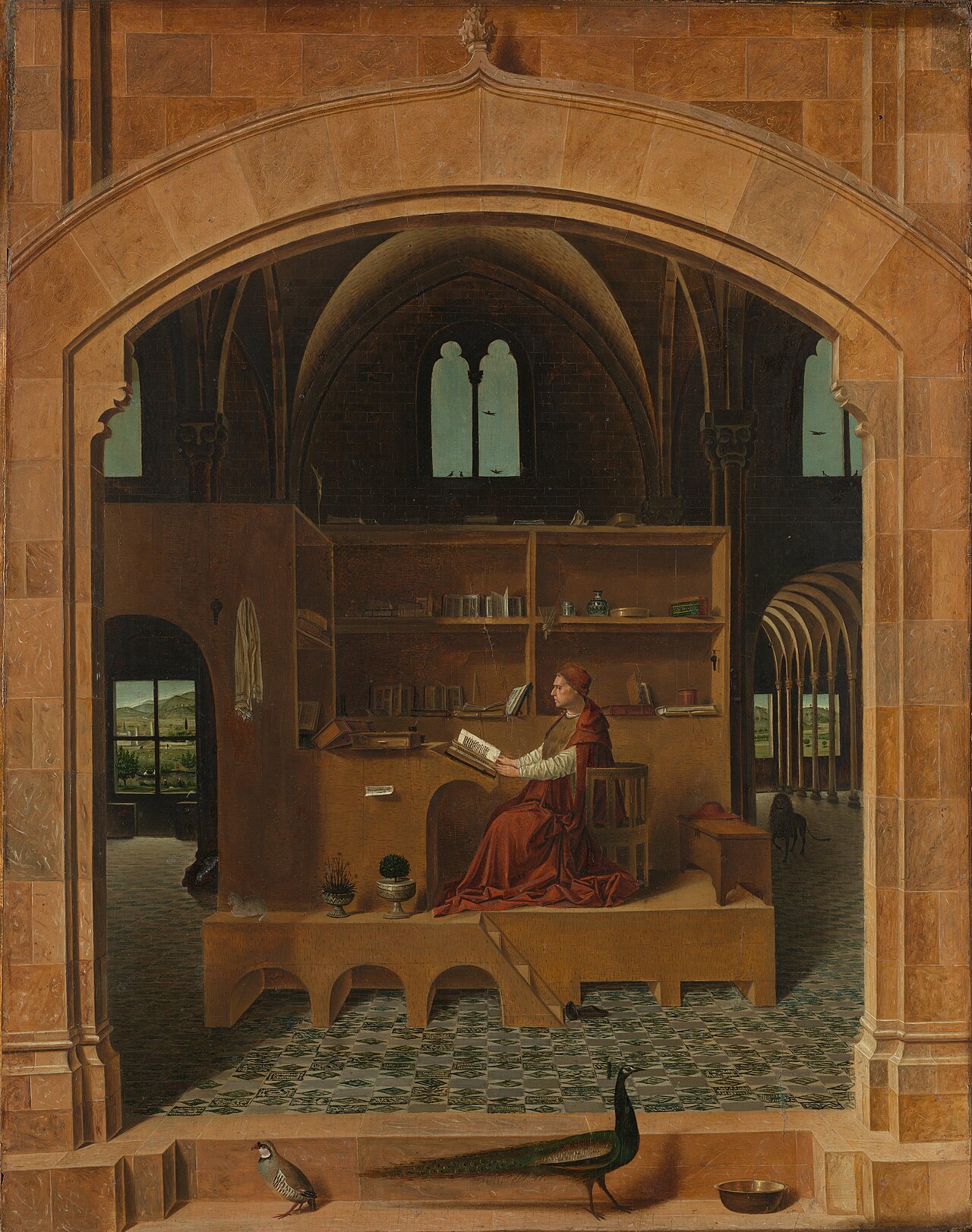 Antonello da Messina's Saint Jerome in His Study
